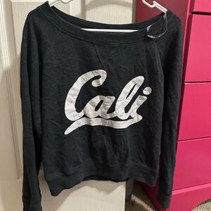 Cali Black Crew Neck Sweater
